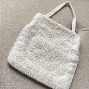 Vintage Handbeaded Wedding Day Purse
